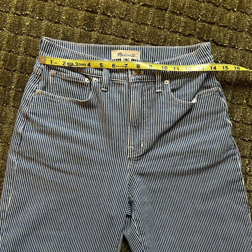 Madewell The Perfect Vintage Wide Leg Crop Jeans - Indigo Railroad- 27 - Picture 6 of 6